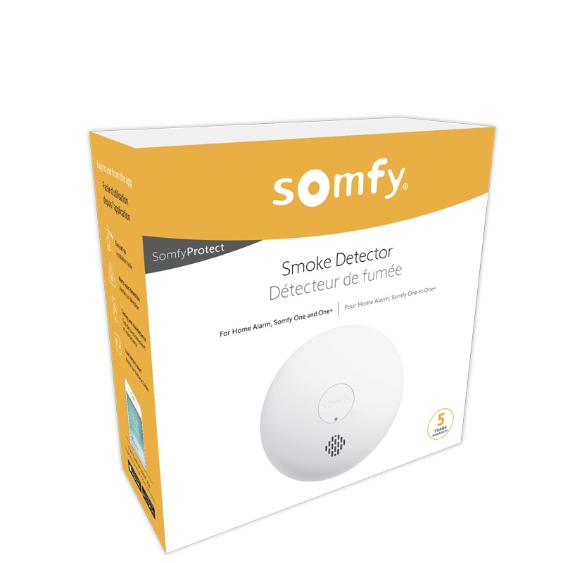 Détecteur de fumée Somfy pour Home Alarm et Somfy One