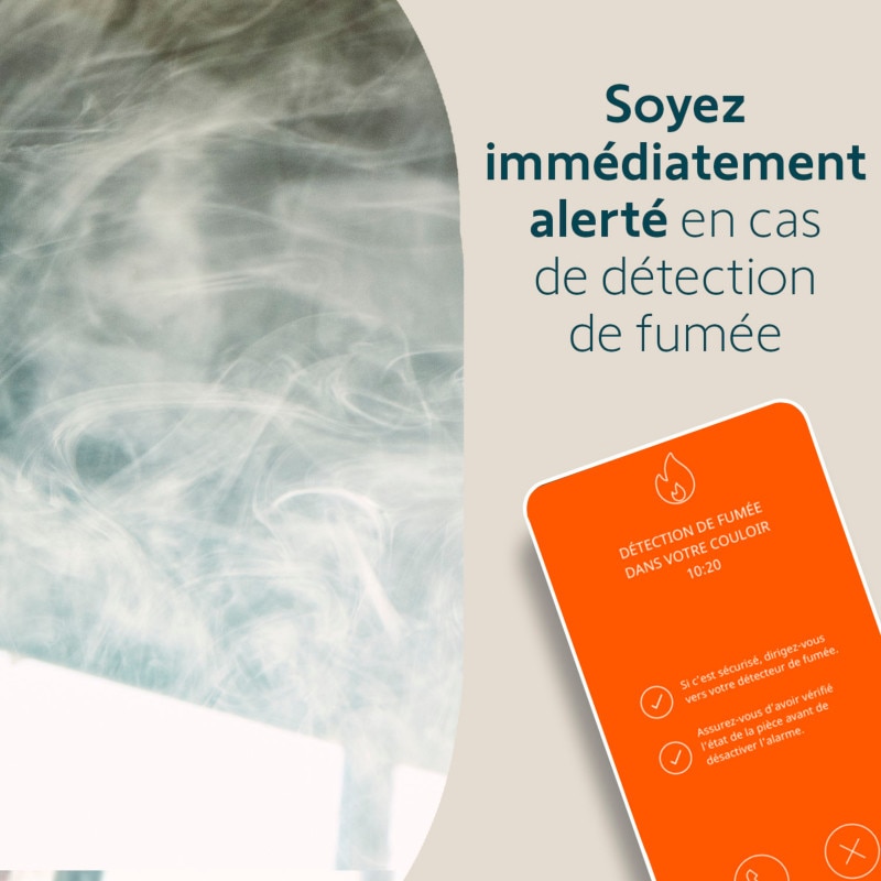 Lot de 2 détecteurs de fumée connecté pour gammes Home Alarm et One+ - 2-DF - 3 - Somfy