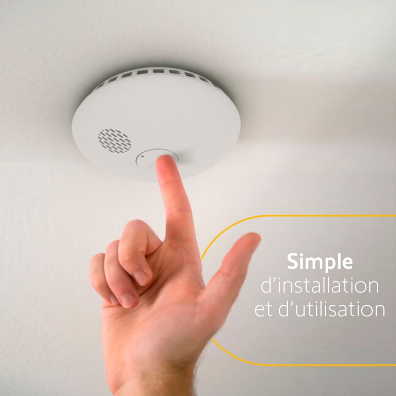 Lot de 2 détecteurs de fumée connecté pour gammes Home Alarm et One+ - 2-DF - 4 - Somfy