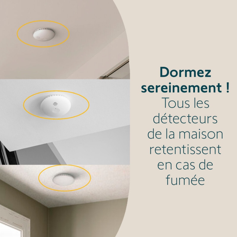 Lot de 2 détecteurs de fumée connecté pour gammes Home Alarm et One+ - 2-DF - 5 - Somfy