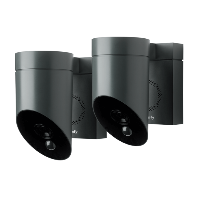 Lot de 2 Somfy Outdoor Camera Grise