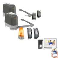 Motorisation de portail &agrave; bras Lockyvia et Visiophone V350 connect
