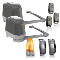 Motorisation Lockyvia Essential pour portail battant + télécommande Keypop