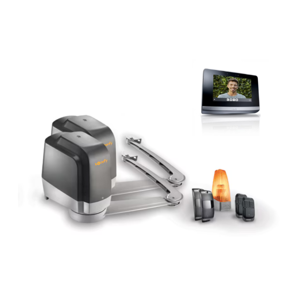 Motorisation Lockyvia Essential pour portail battant + visiophone - V1241429 - 1 - Somfy