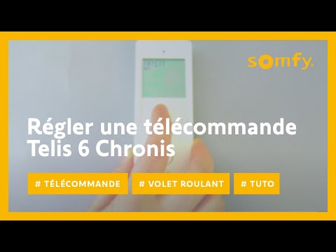 Télécommande Telis 6 Chronis RTS, pour commander 6 moteurs RTS – Somfy  2401101
