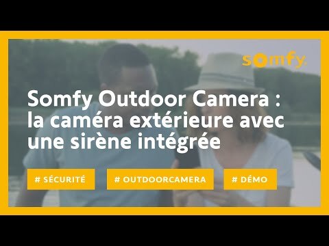 Somfy 2401560 - Outdoor Camera blanche, caméra surveillance extérieure