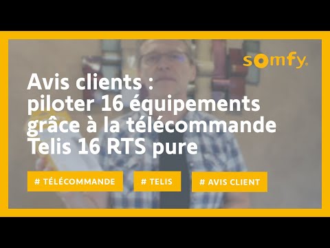 Télécommande SOMFY Telis 16 RTS pure