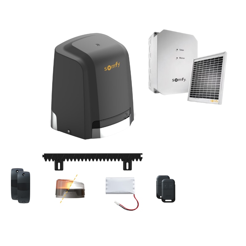Image Motorisation Slidymoove® 600 + Kit solaire