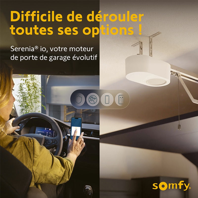 Motorisation connectée pour porte de garage Serenia® io 1100 avec TaHoma® switch - T1246364 - 7 - Somfy