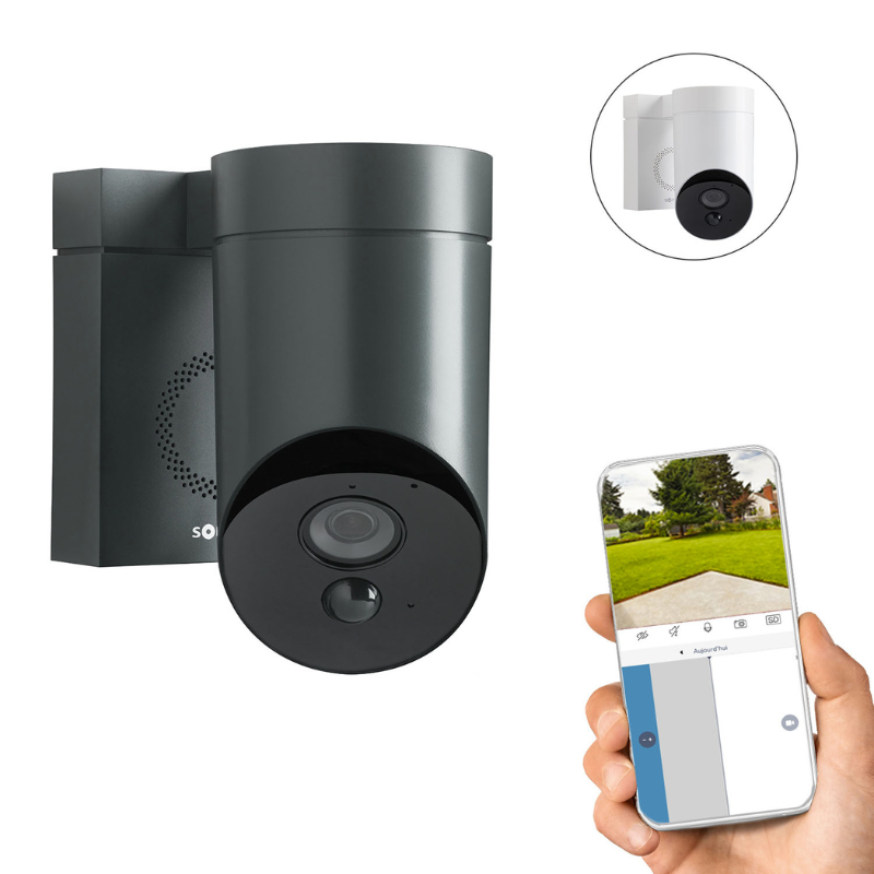Lot de 2 Somfy Outdoor Camera 2 - Grise - 1875341 - 3 - Somfy