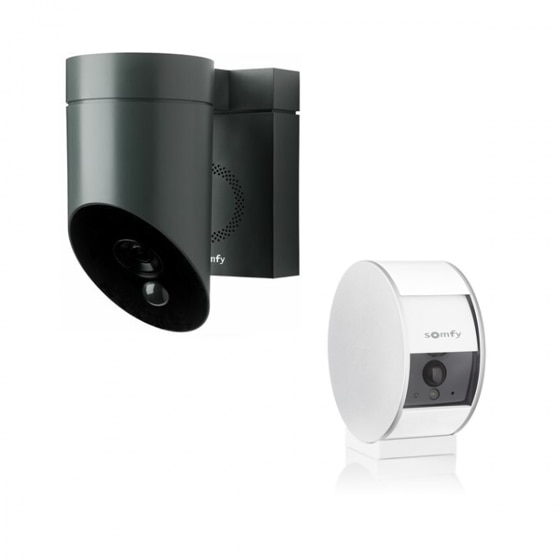 Caméra de surveillance intérieure motorisée filaire, blanc, SOMFY Protect