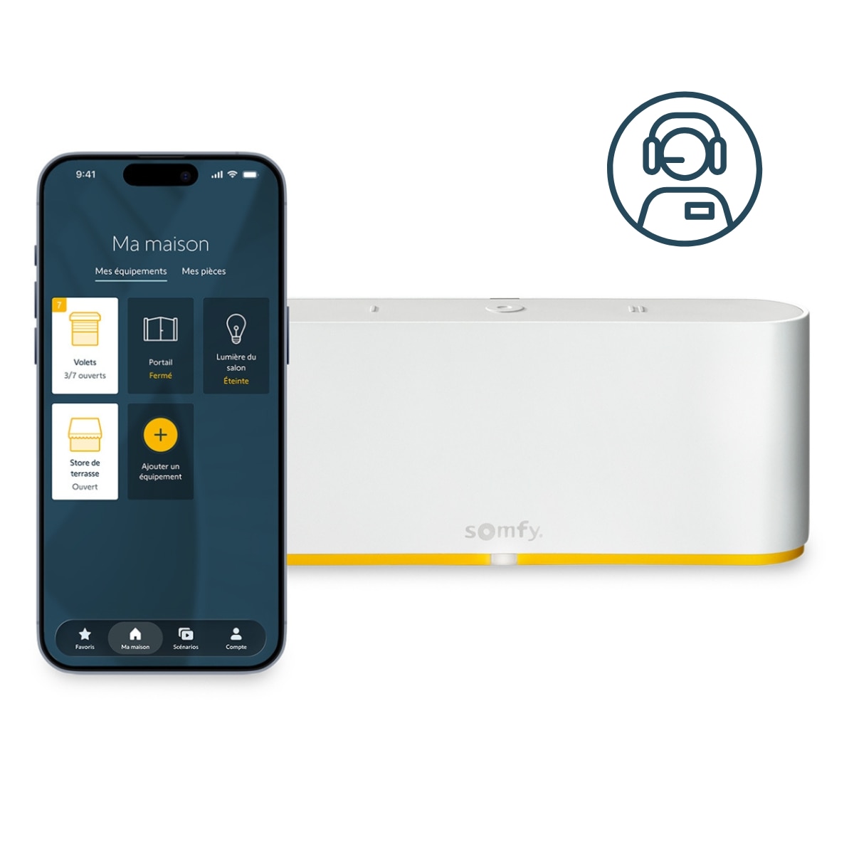 Image TaHoma® switch avec mise en service à distance - la box domotique pour piloter votre logement connecté 