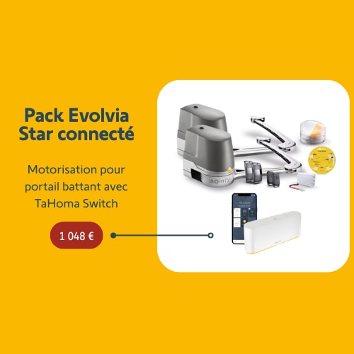 D&eacute;couvrez le pack Evolvia Star connect&eacute; avec TaHoma Switch